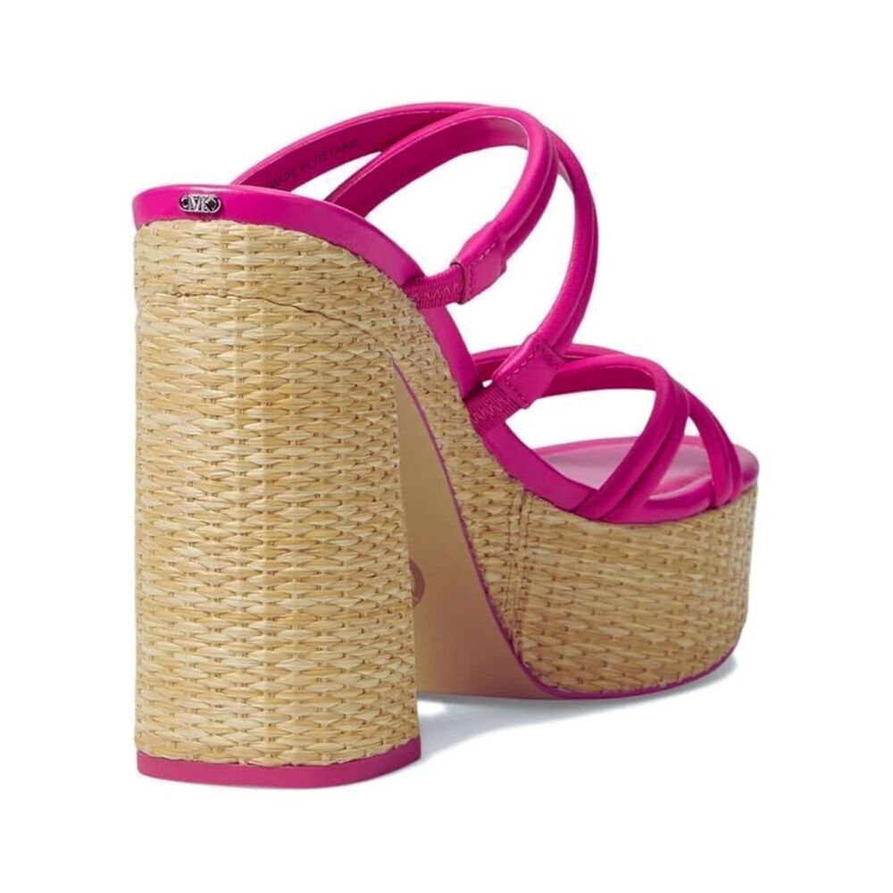 MICHAEL Michael Kors NWT Designer 5” Corrine Slip On Strappy Espadrille Platform - Picture 3 of 6